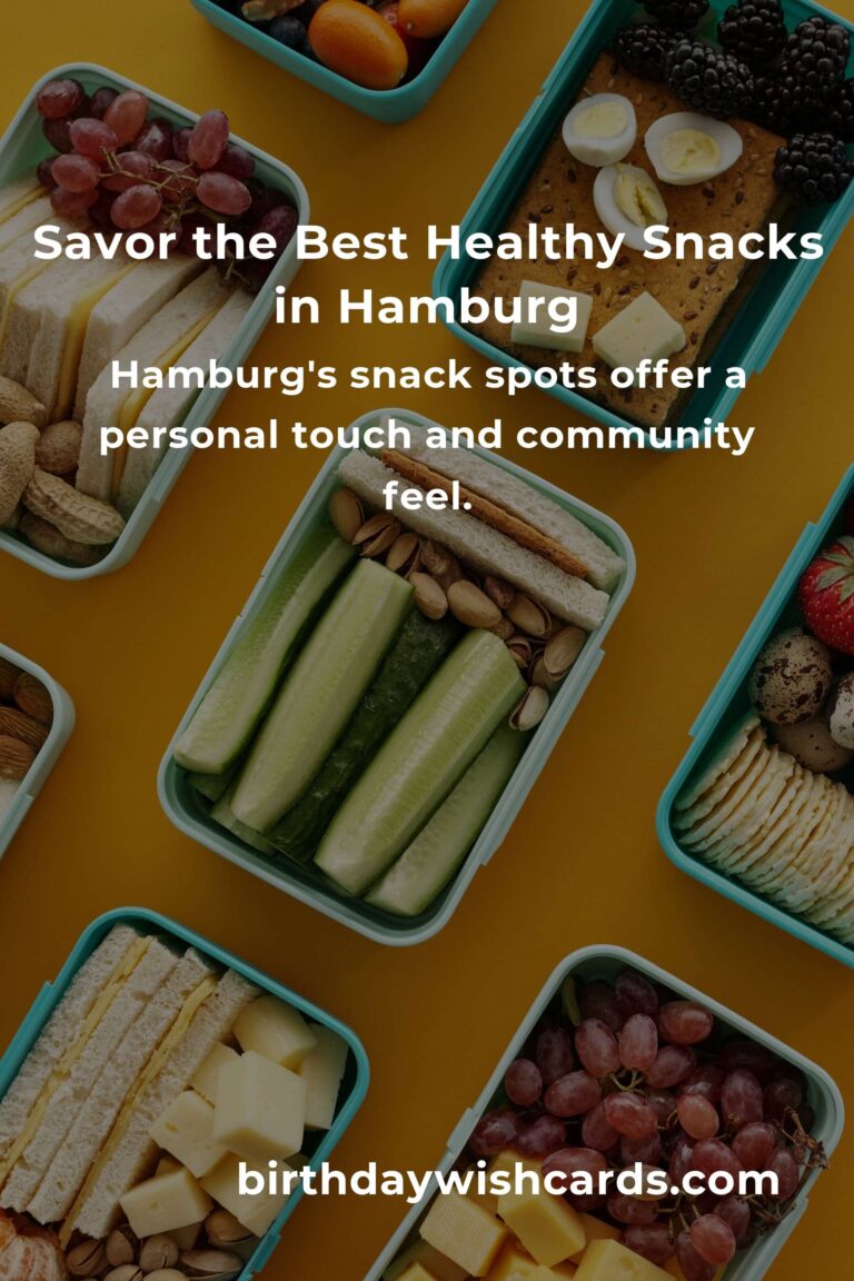 Discover the Best Healthy Snacks in Hamburg: A Taste of Wellness in 2025