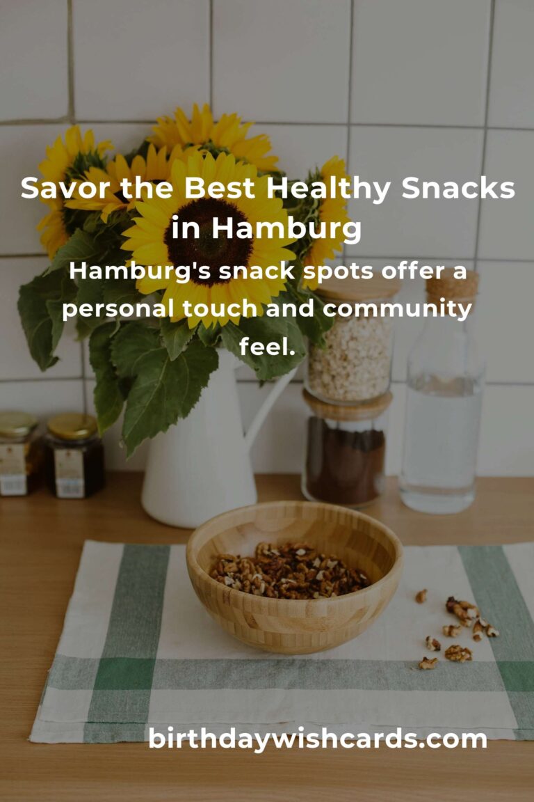 Discover the Best Healthy Snacks in Hamburg: A Taste of Wellness in 2025