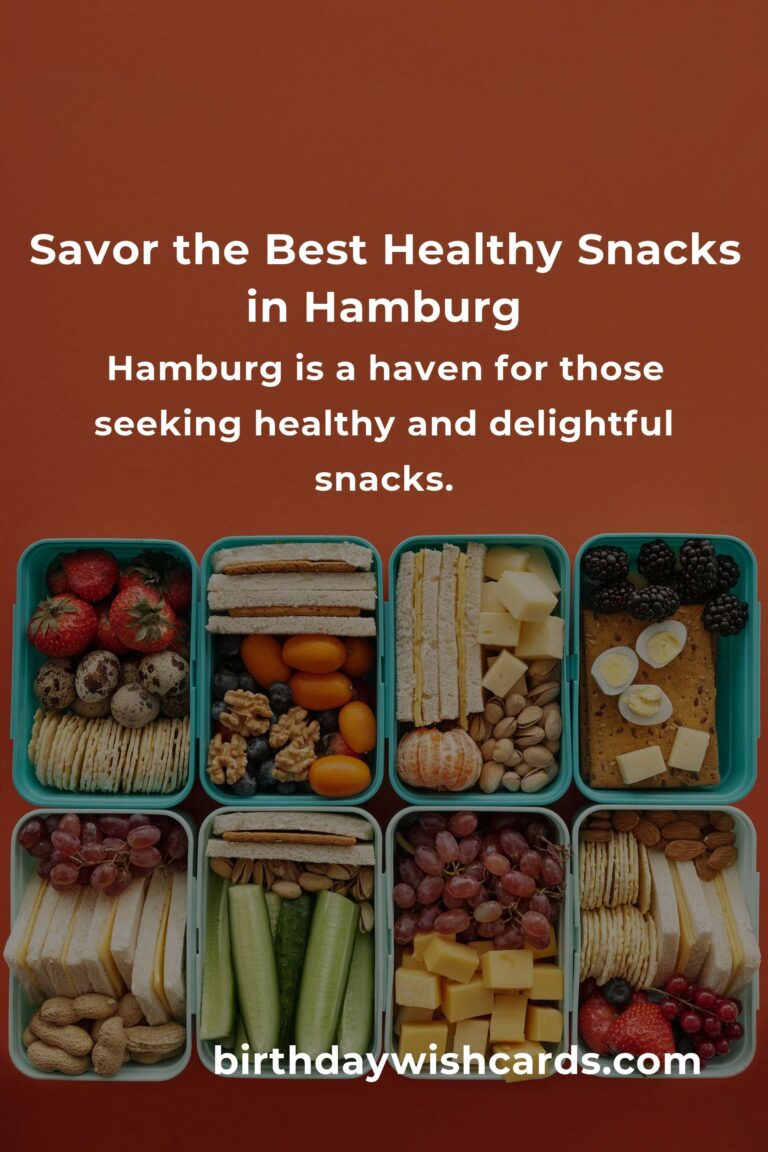 Discover the Best Healthy Snacks in Hamburg: A Taste of Wellness in 2025