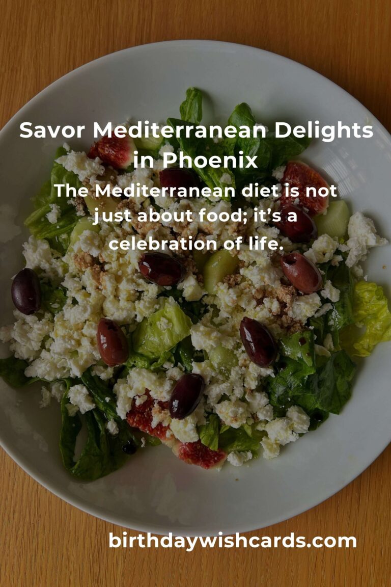 Discover the Best Mediterranean Diet Experiences in Phoenix for 2025