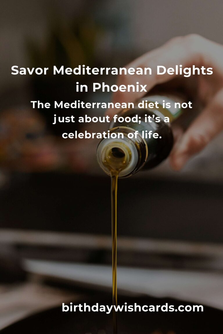 Discover the Best Mediterranean Diet Experiences in Phoenix for 2025
