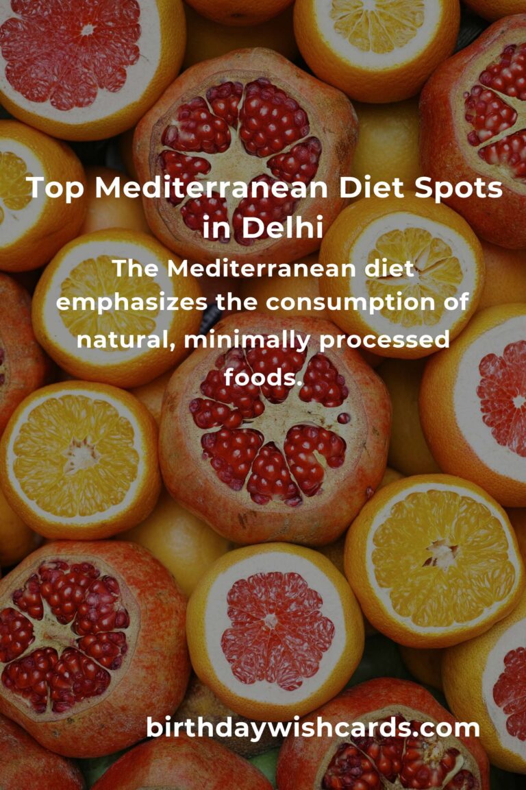 Discover the Best Mediterranean Diet Options in Delhi for 2025