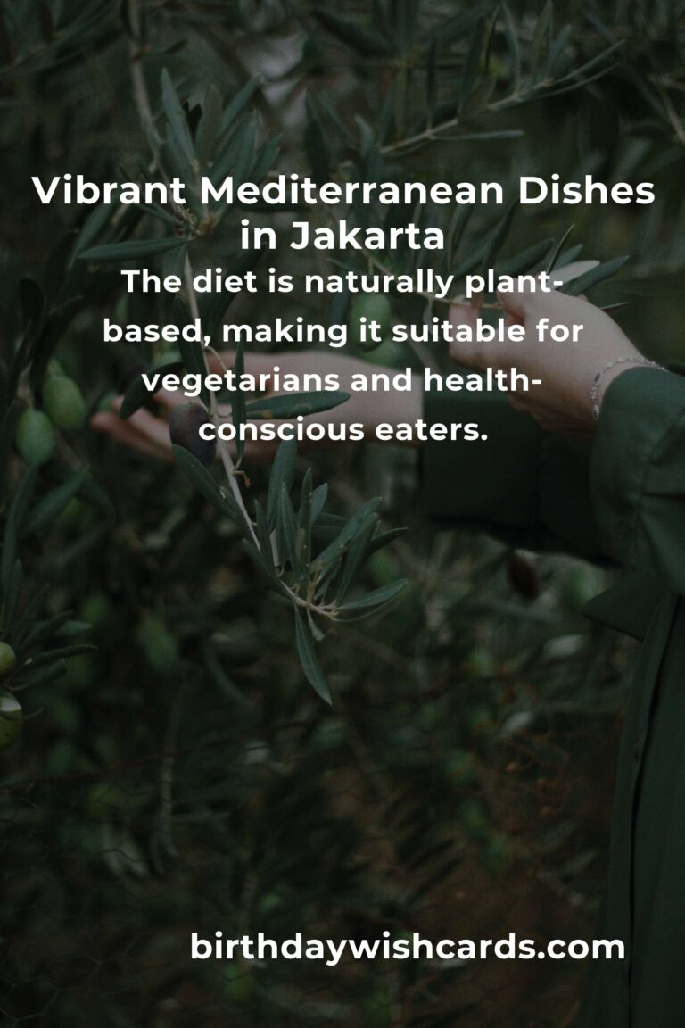 Discover the Best Mediterranean Diet in Jakarta for 2025: A Journey of Flavor, Health, and Heart