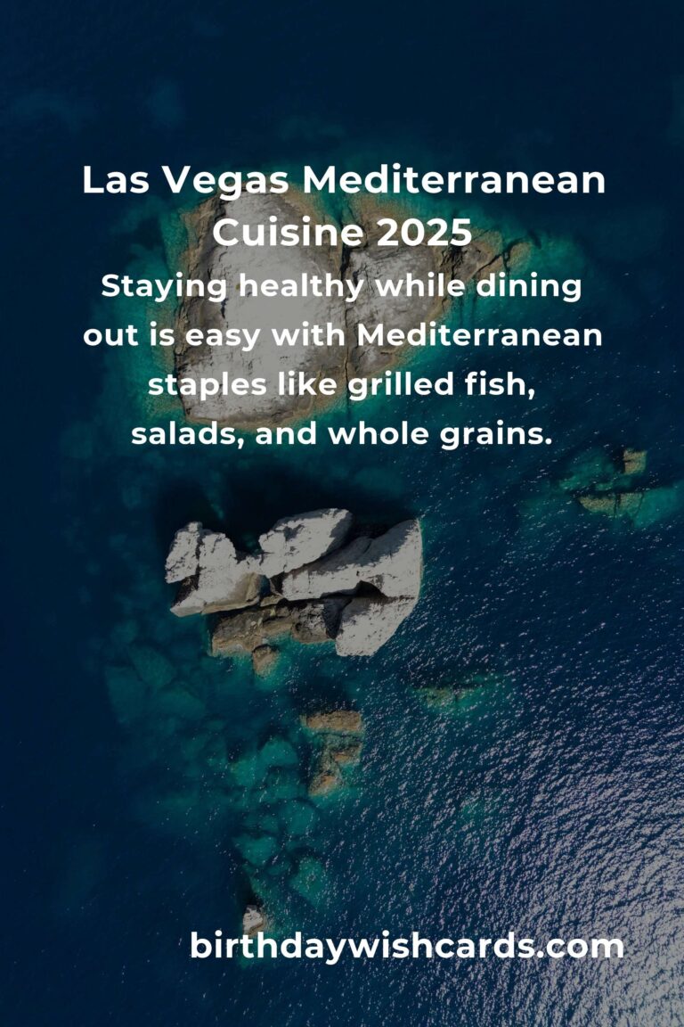 Discover the Best Mediterranean Diet in Las Vegas for 2025: Where Flavor Meets Wellness