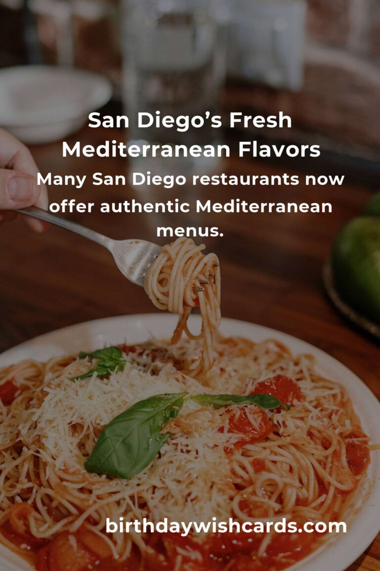 Discover the Best Mediterranean Diet in San Diego for 2025: Nourish Your Body and Soul