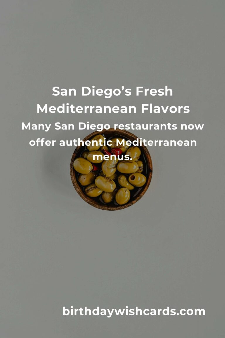 Discover the Best Mediterranean Diet in San Diego for 2025: Nourish Your Body and Soul