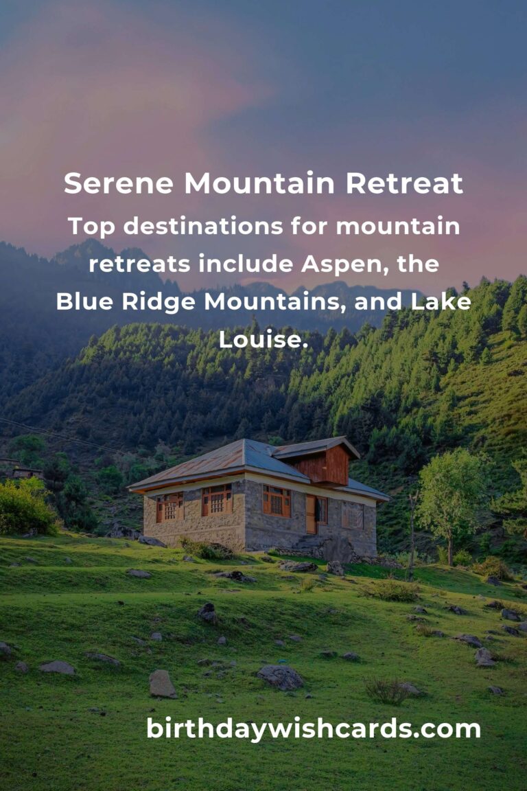 Discover the Best Mountain Retreats for Seniors in 2025