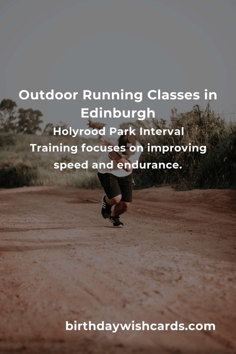 Discover the Best Outdoor Running Classes in Edinburgh for 2025