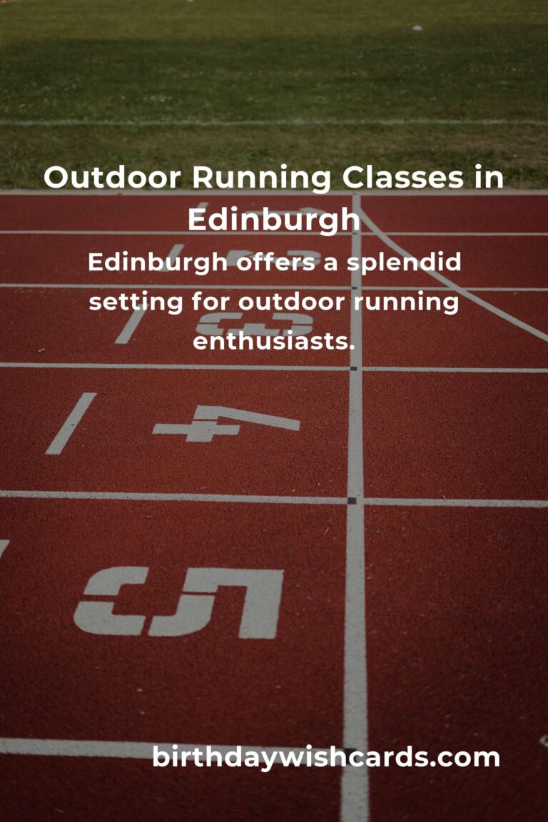 Discover the Best Outdoor Running Classes in Edinburgh for 2025