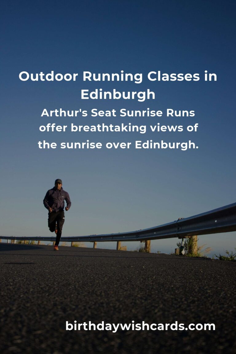 Discover the Best Outdoor Running Classes in Edinburgh for 2025