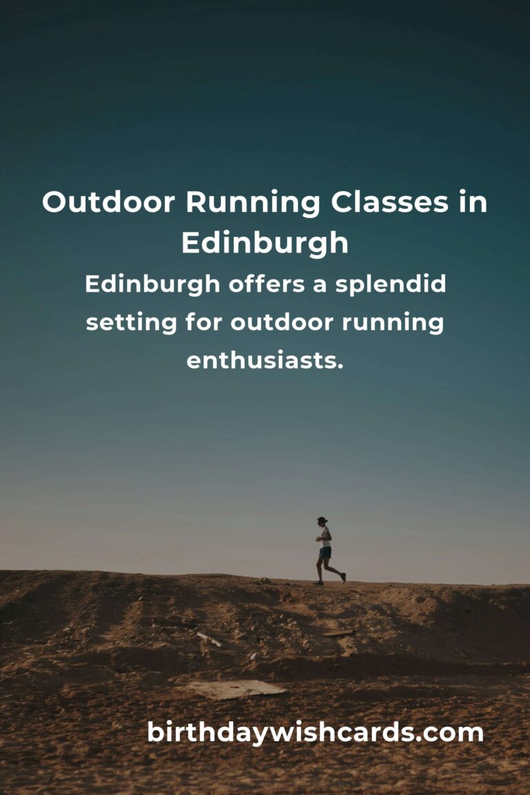 Discover the Best Outdoor Running Classes in Edinburgh for 2025