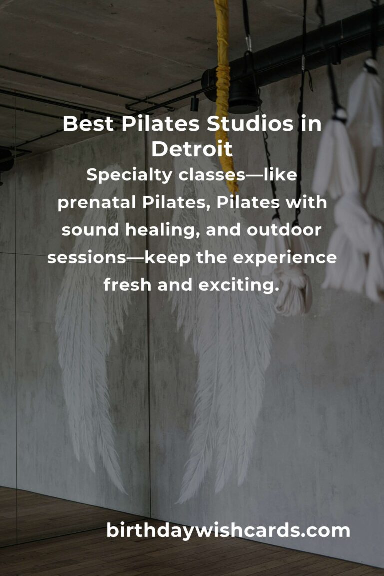 Discover the Best Pilates Classes in Detroit for 2025: Your Ultimate Guide to Wellness and Strength