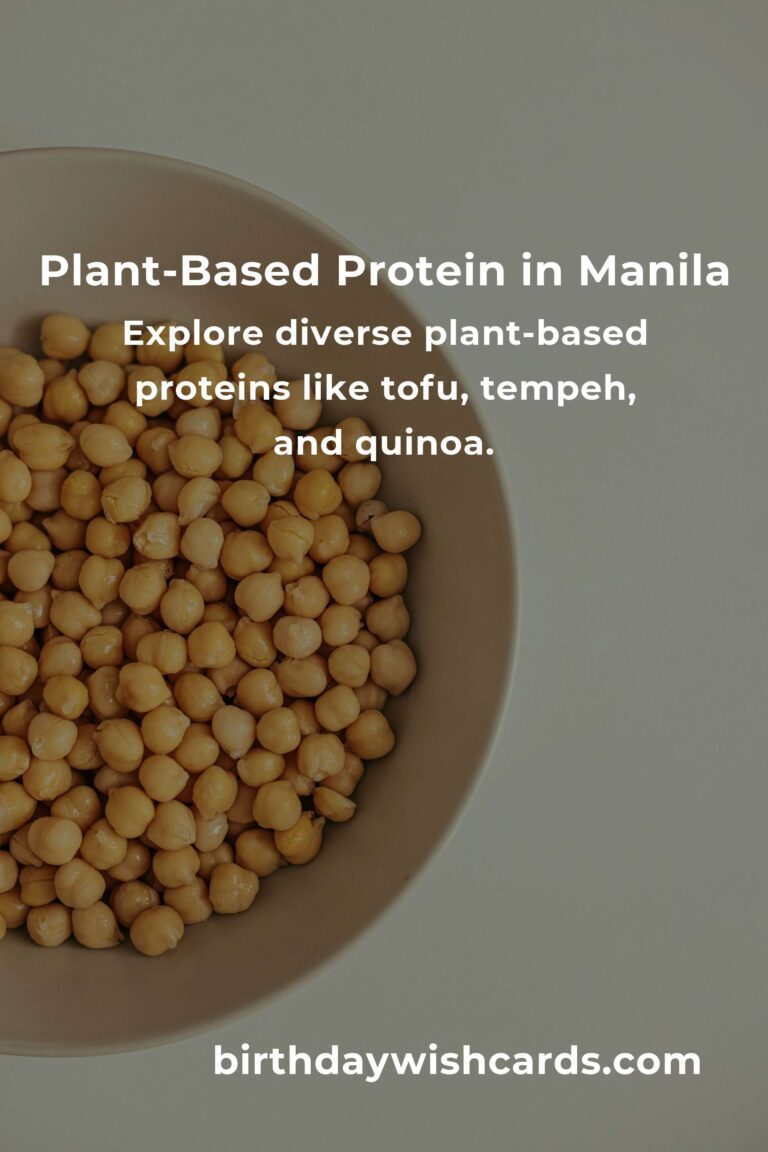 Discover the Best Plant-Based Protein in Manila: Nourish Your Body & Soul in 2025