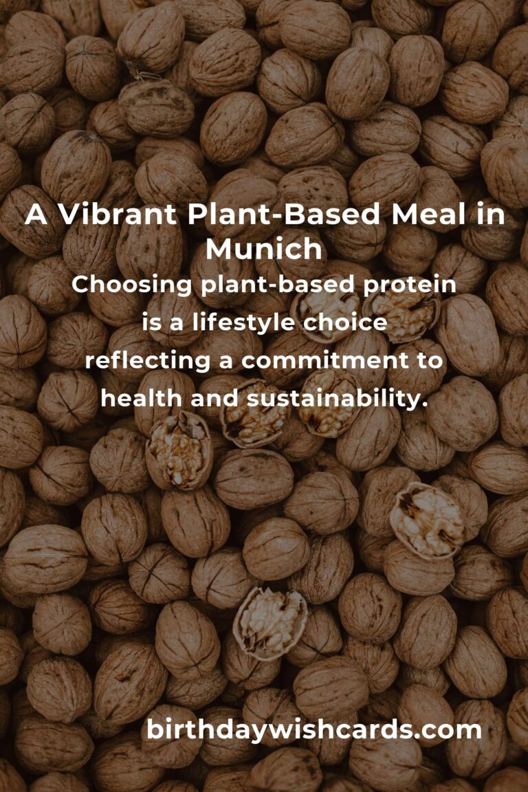 Discover the Best Plant-Based Protein in Munich for 2025: Nourish Your Body and Soul