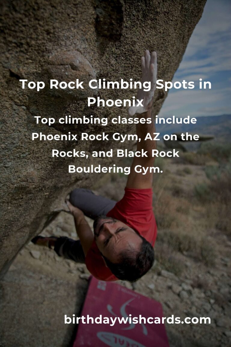 Discover the Best Rock Climbing Classes in Phoenix for Adventure Enthusiasts