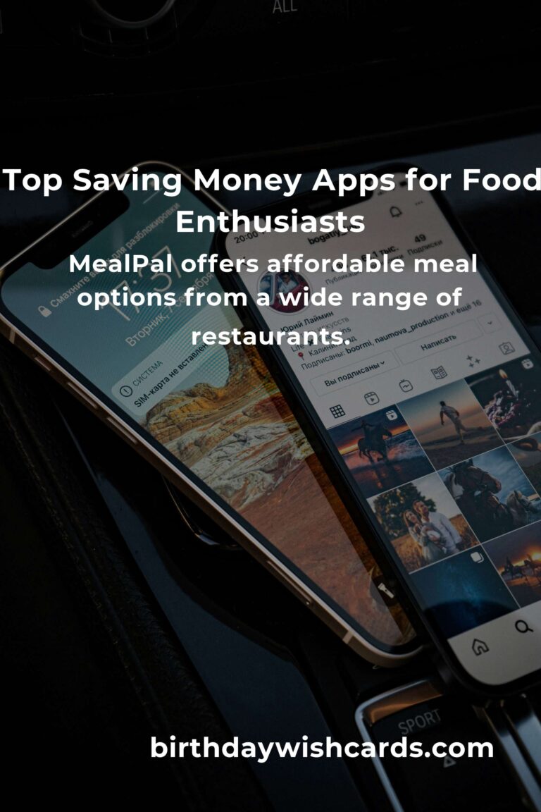 Discover the Best Saving Money Apps for Food Lovers