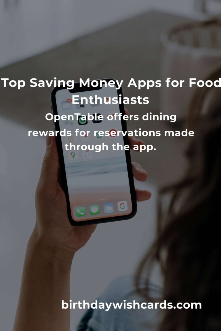 Discover the Best Saving Money Apps for Food Lovers