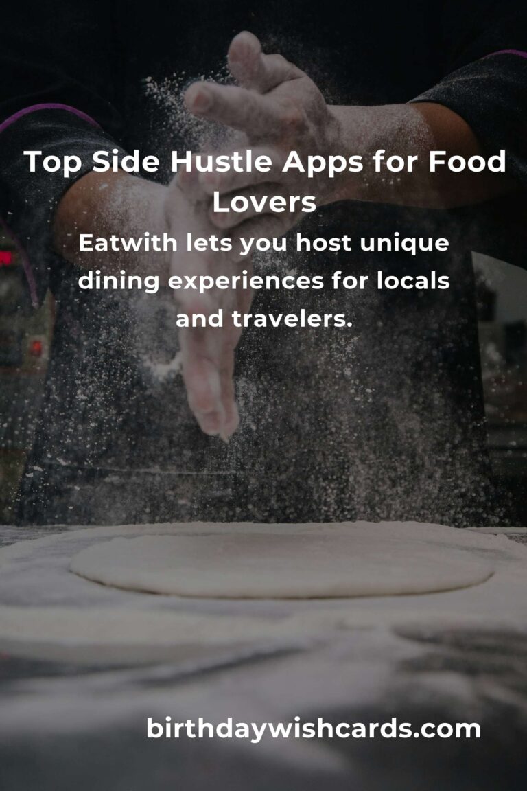 Discover the Best Side Hustle Apps for Food Lovers