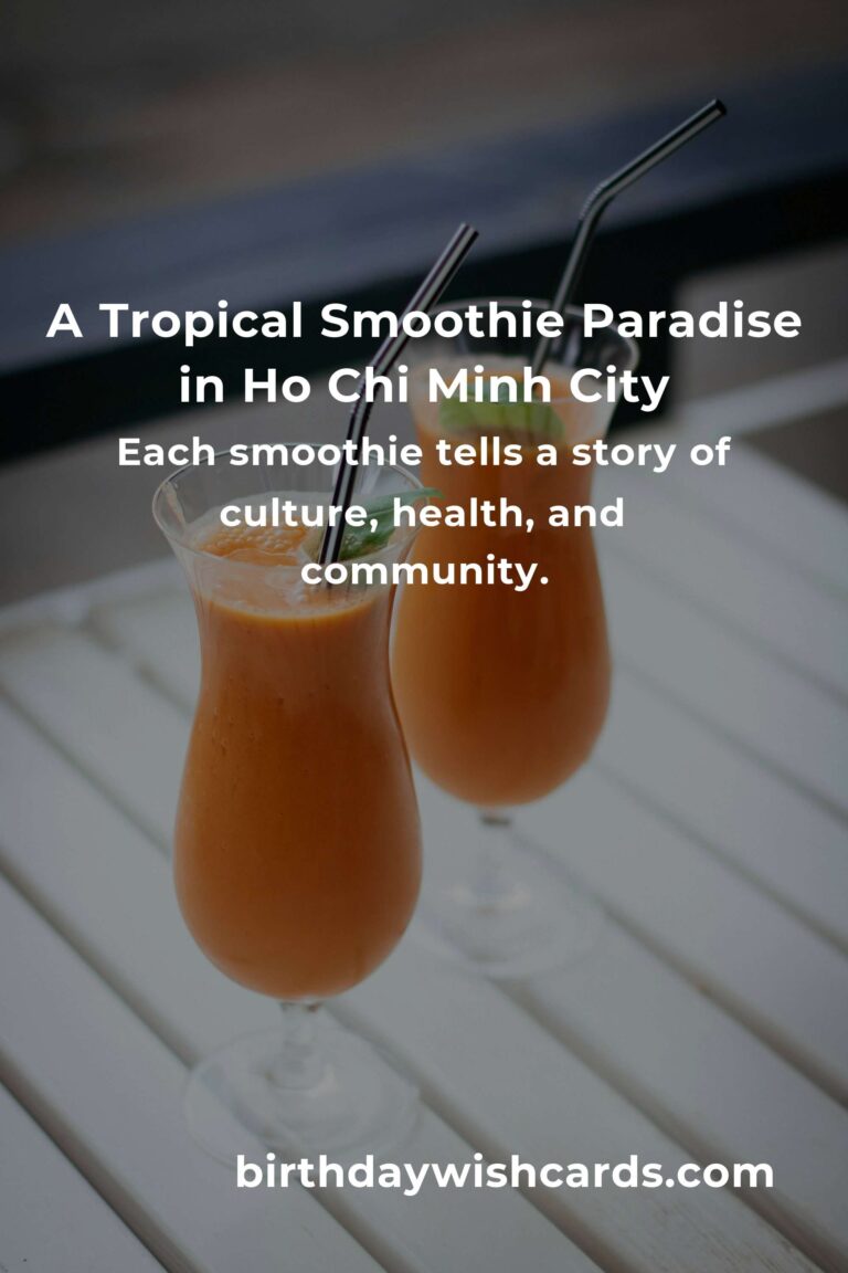 Discover the Best Smoothie Recipes in Ho Chi Minh City for 2025: A Blend of Flavor and Culture