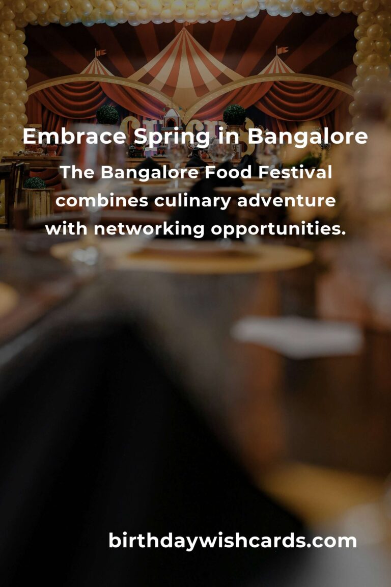 Discover the Best Spring Events in Bangalore: A Professional’s Guide to Growth, Networking, and Joy