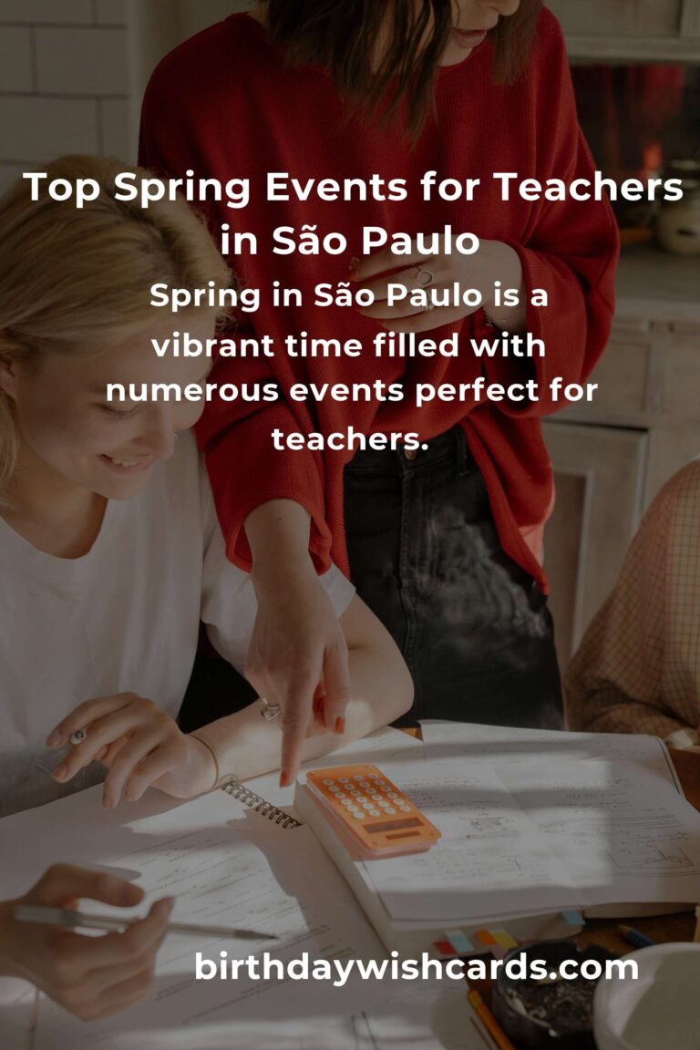 Discover the Best Spring Events in São Paulo for Teachers