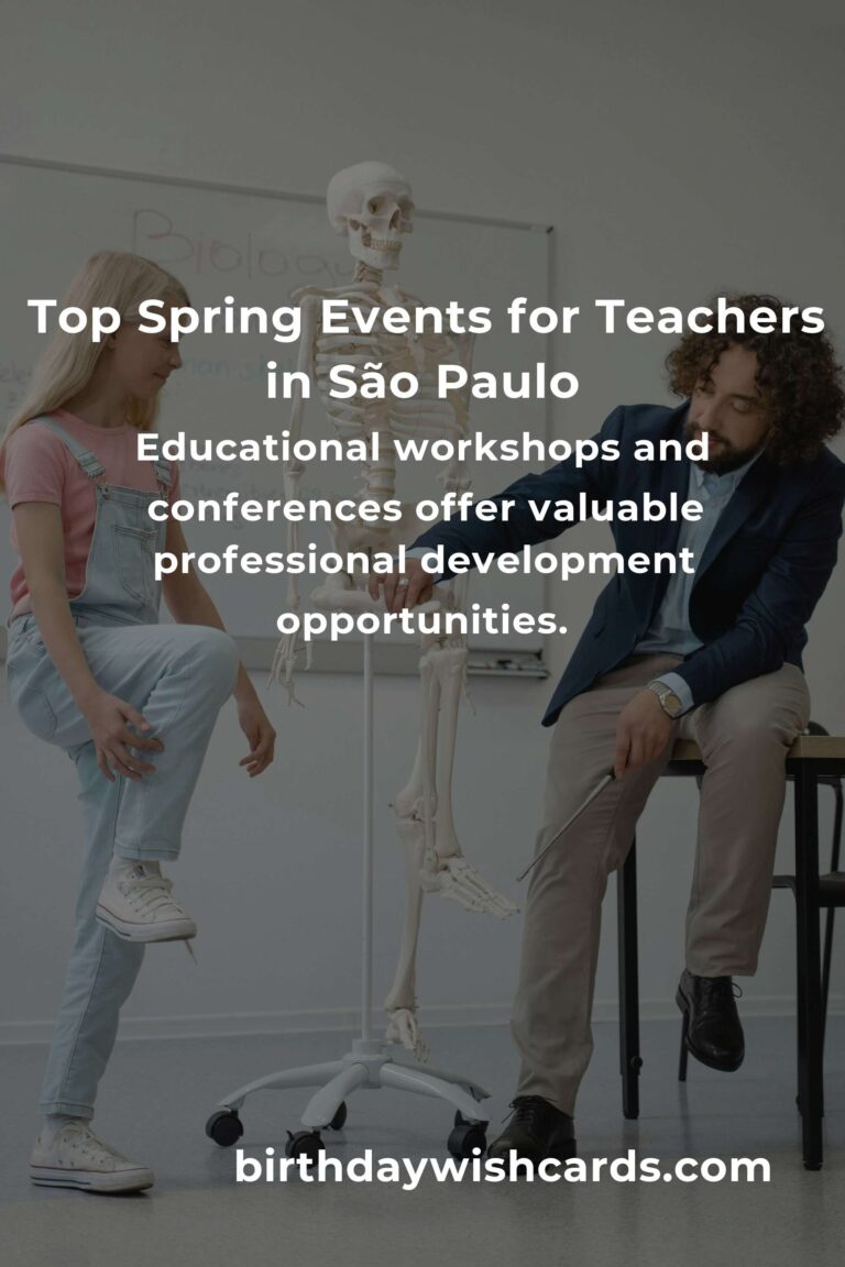 Discover the Best Spring Events in São Paulo for Teachers