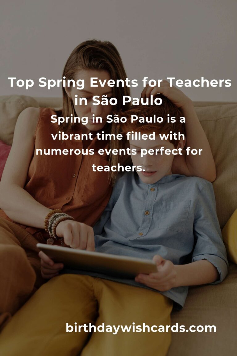 Discover the Best Spring Events in São Paulo for Teachers