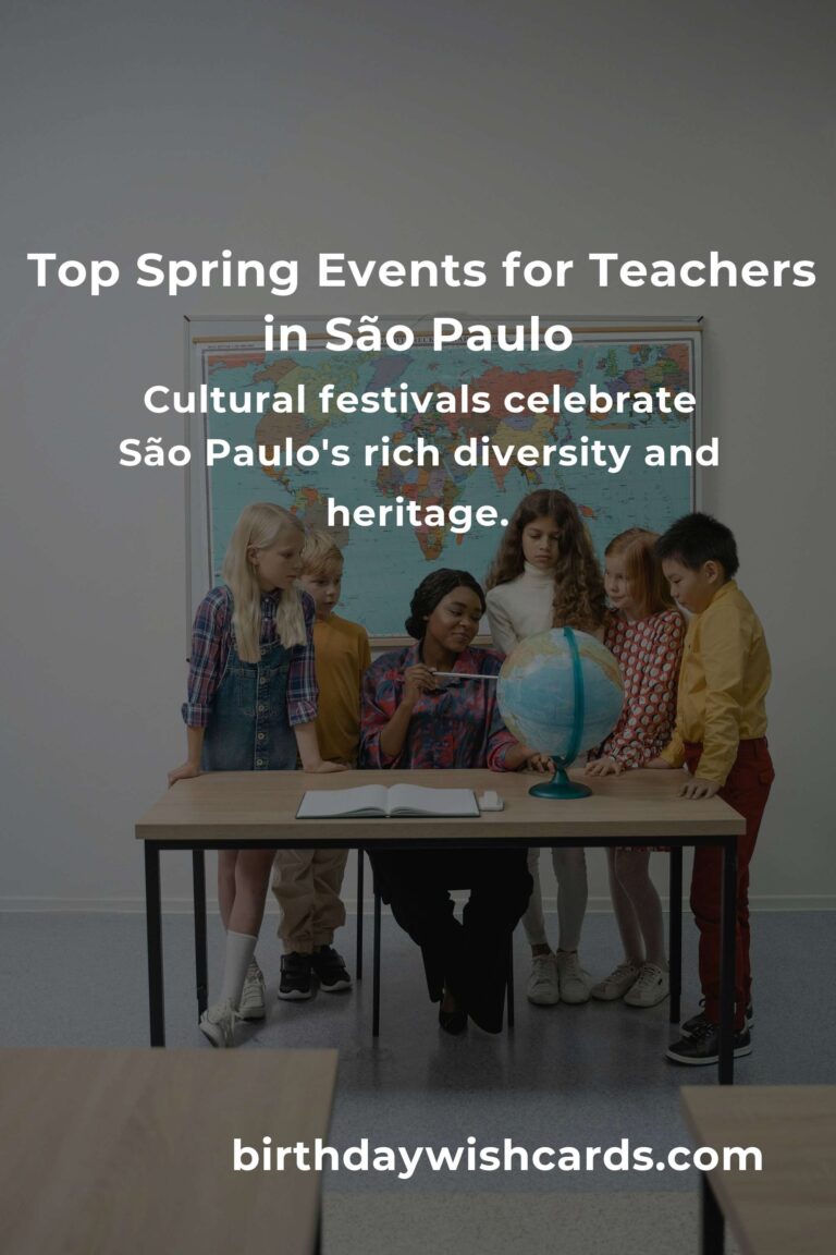 Discover the Best Spring Events in São Paulo for Teachers