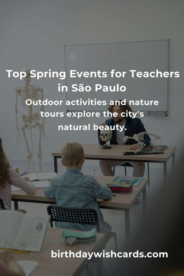 Discover the Best Spring Events in São Paulo for Teachers