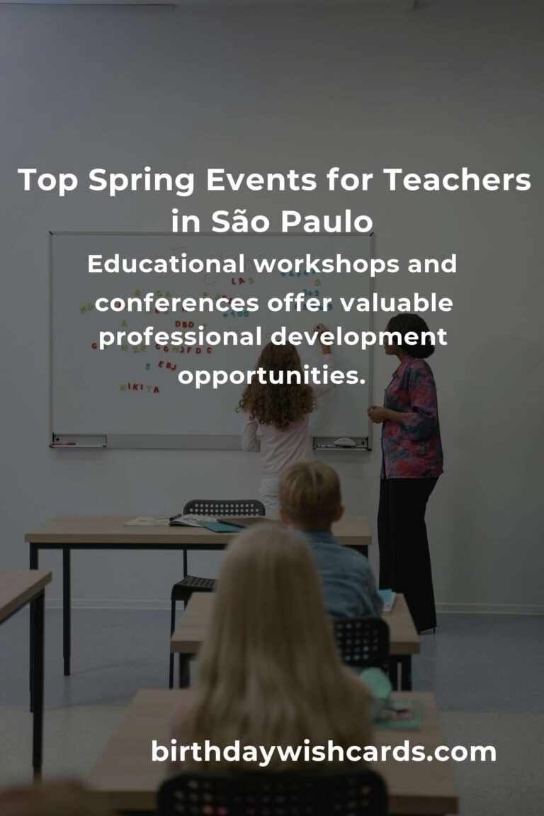 Discover the Best Spring Events in São Paulo for Teachers