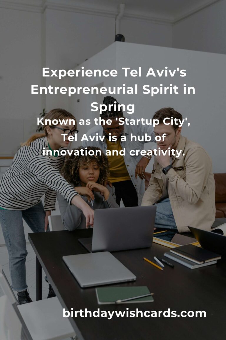 Discover the Best Spring Events in Tel Aviv: A Must for Every Entrepreneur