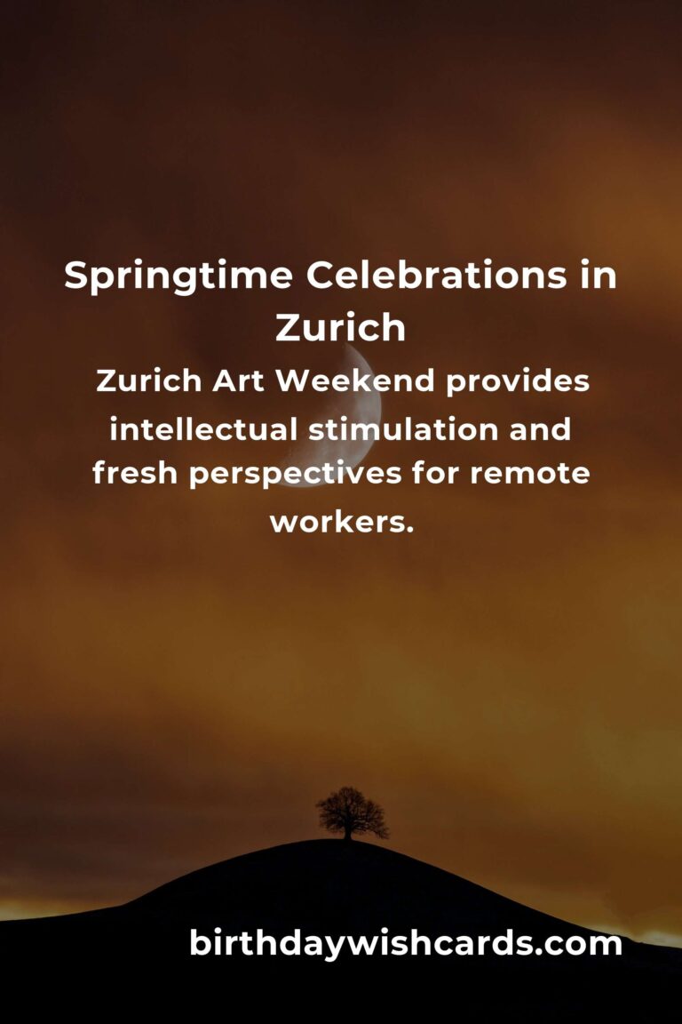 Discover the Best Spring Events in Zurich: A Remote Worker's Guide to Connection and Inspiration