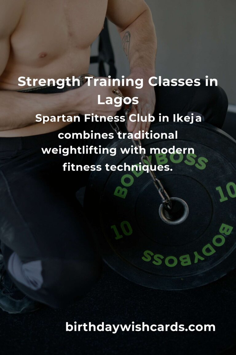 Discover the Best Strength Training Classes in Lagos for 2025