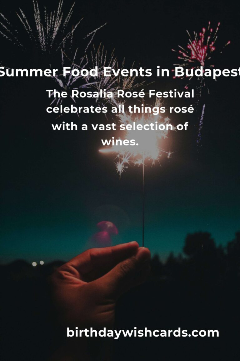 Discover the Best Summer Events in Budapest for Food Lovers