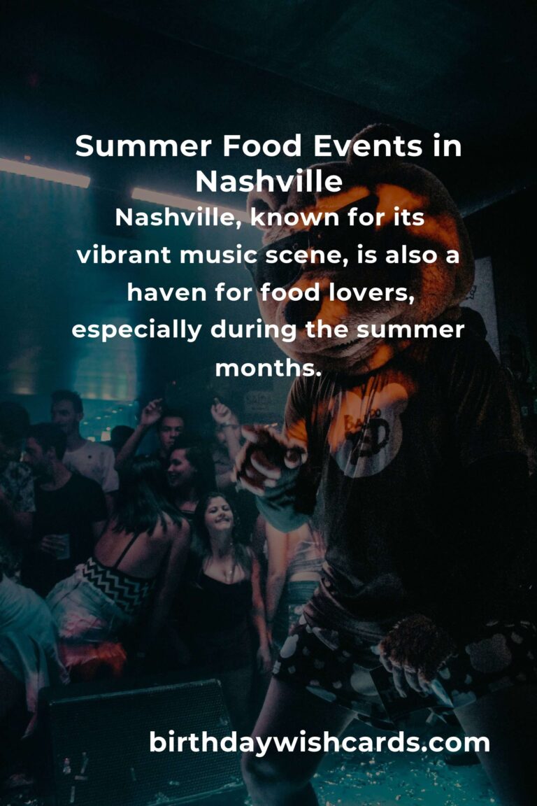 Discover the Best Summer Events in Nashville for Food Lovers