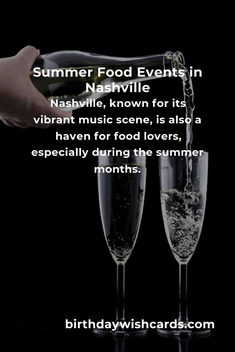 Discover the Best Summer Events in Nashville for Food Lovers