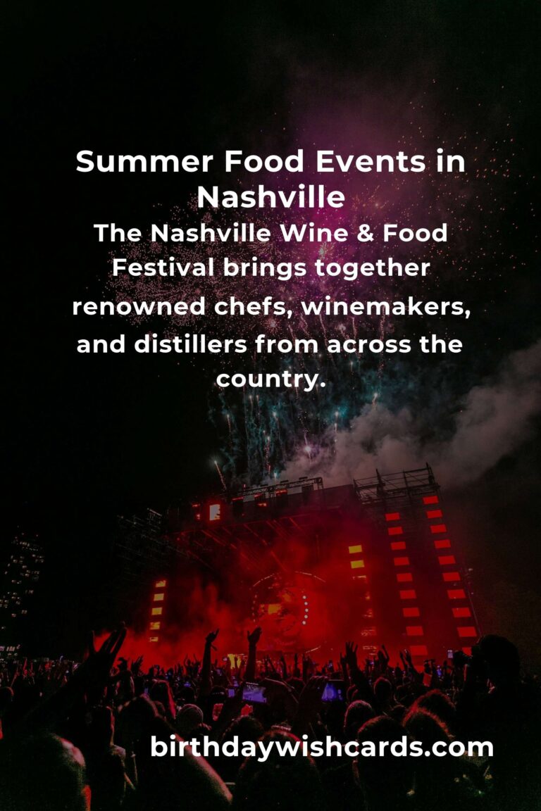 Discover the Best Summer Events in Nashville for Food Lovers