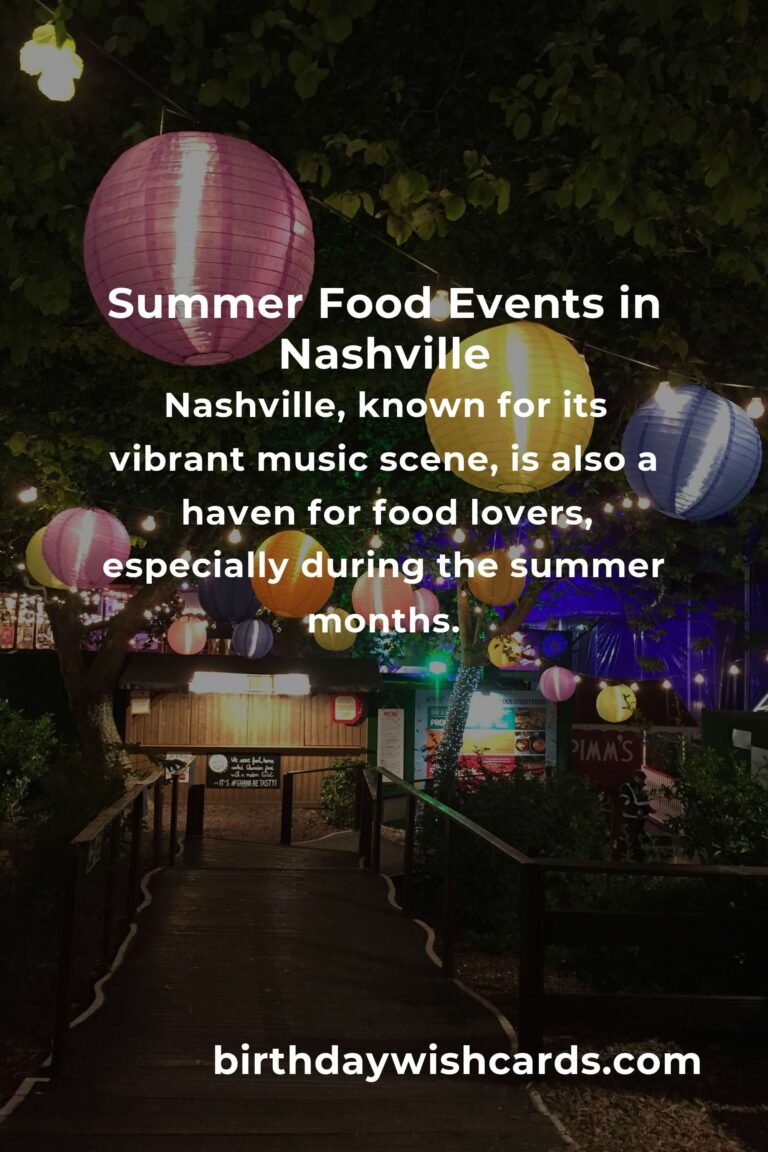 Discover the Best Summer Events in Nashville for Food Lovers