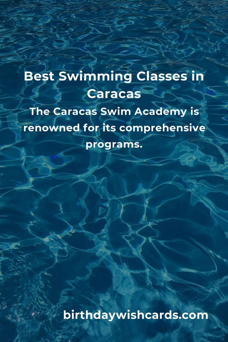 Discover the Best Swimming Classes in Caracas for 2025
