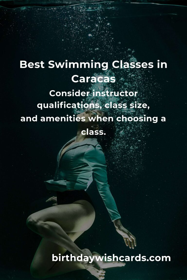 Discover the Best Swimming Classes in Caracas for 2025
