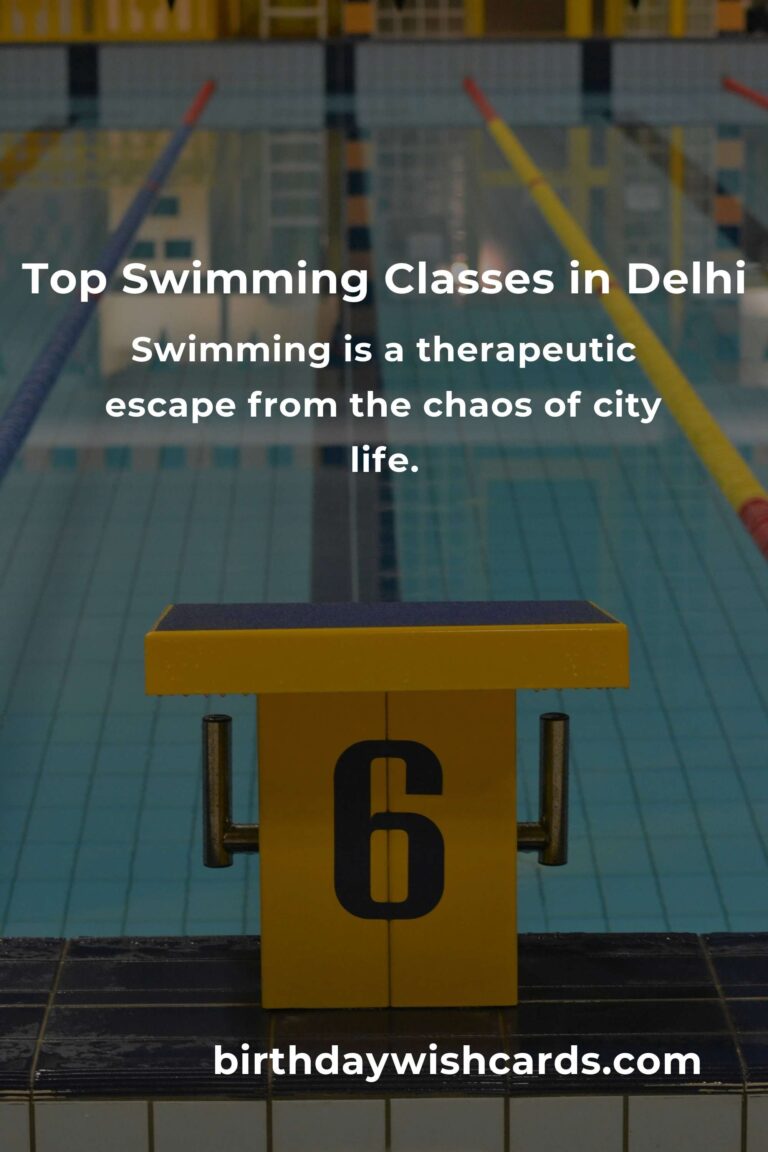 Discover the Best Swimming Classes in Delhi for 2025: Dive Into a New You