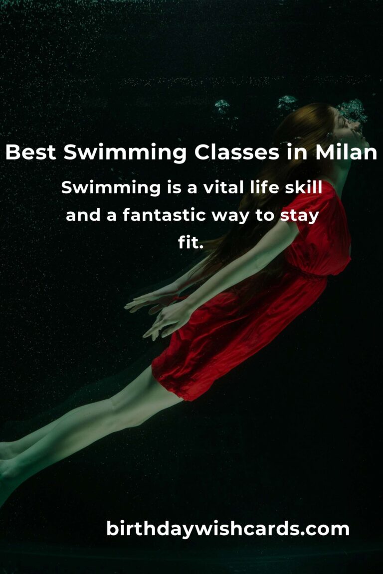 Discover the Best Swimming Classes in Milan for 2025