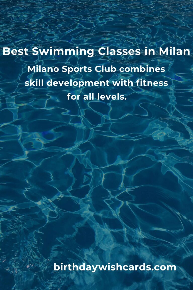 Discover the Best Swimming Classes in Milan for 2025