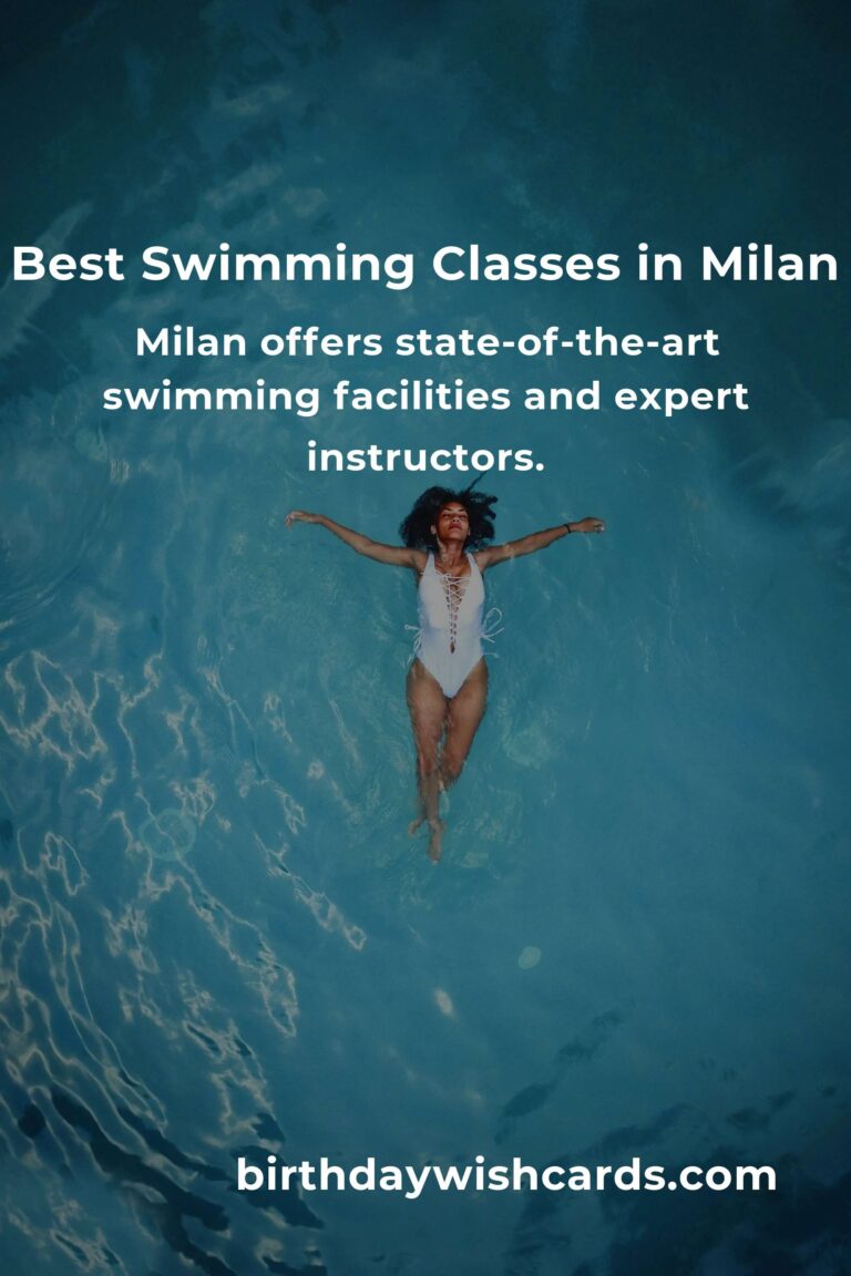Discover the Best Swimming Classes in Milan for 2025