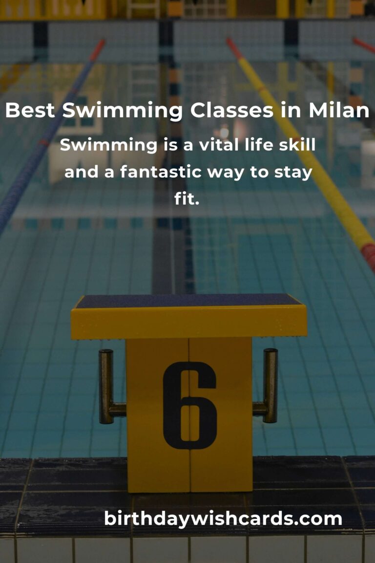 Discover the Best Swimming Classes in Milan for 2025
