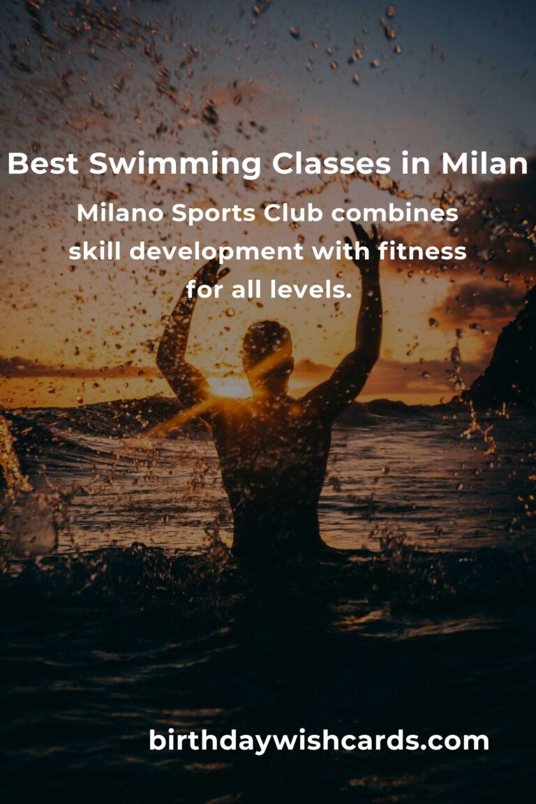 Discover the Best Swimming Classes in Milan for 2025