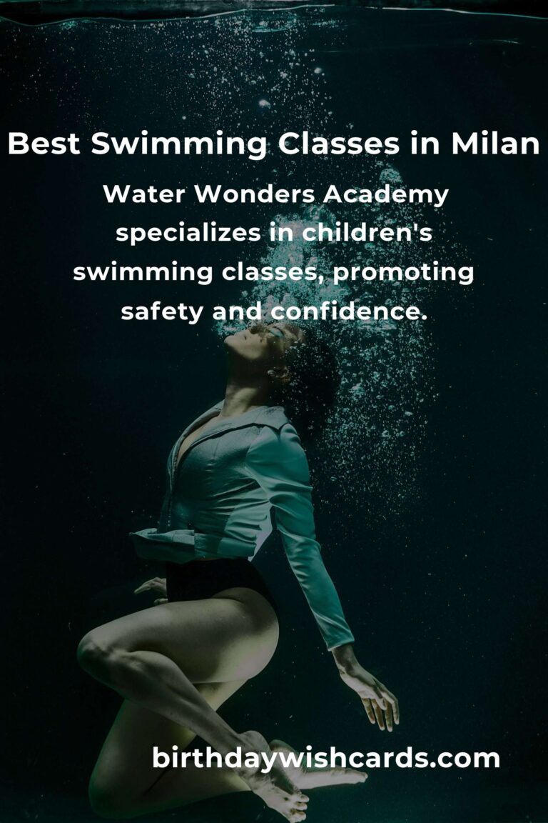 Discover the Best Swimming Classes in Milan for 2025