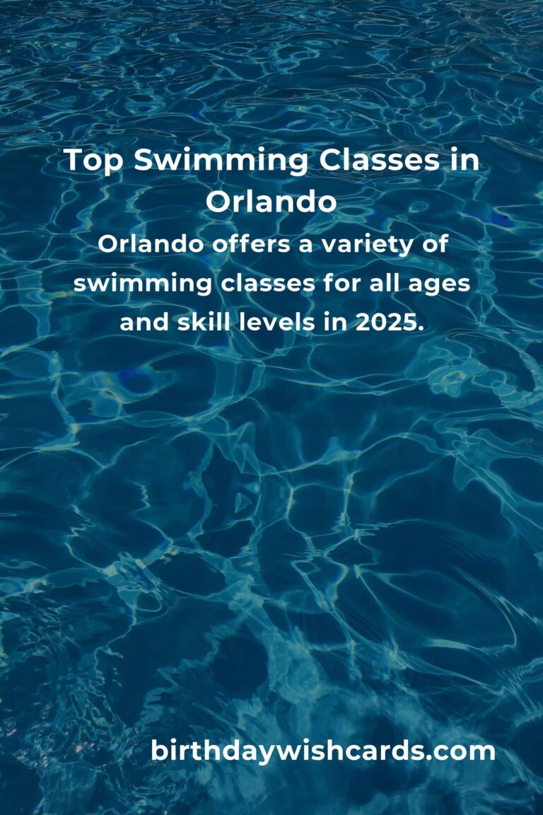 Discover the Best Swimming Classes in Orlando for 2025
