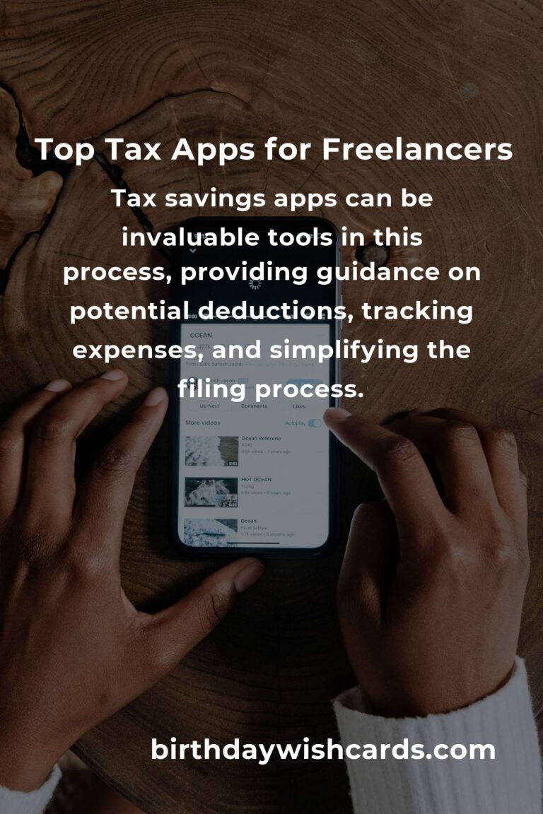 Discover the Best Tax Savings Apps for Freelancers