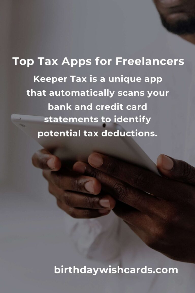 Discover the Best Tax Savings Apps for Freelancers